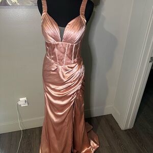 NWOT Satin Evening Gown